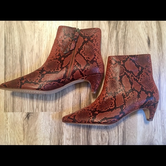 Splendid Nettie Phyton Kitten Heel Booties NEW - Picture 7 of 7